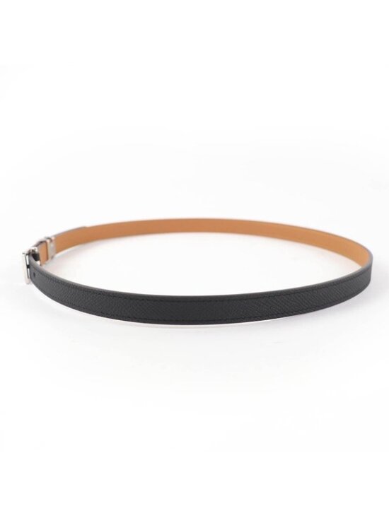 Hermes Pop 15 Veau Epsom Silver Belt Black 75 Box Storage main image 4